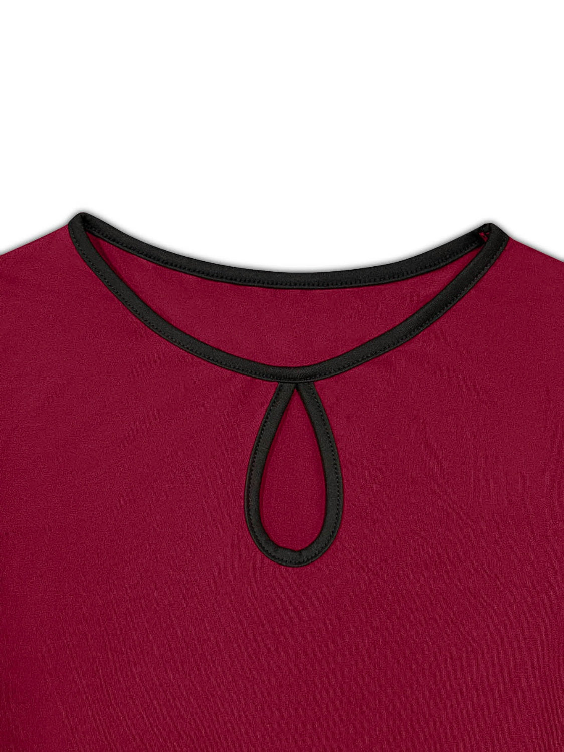 Tied Round Neck Long Sleeve T-Shirt